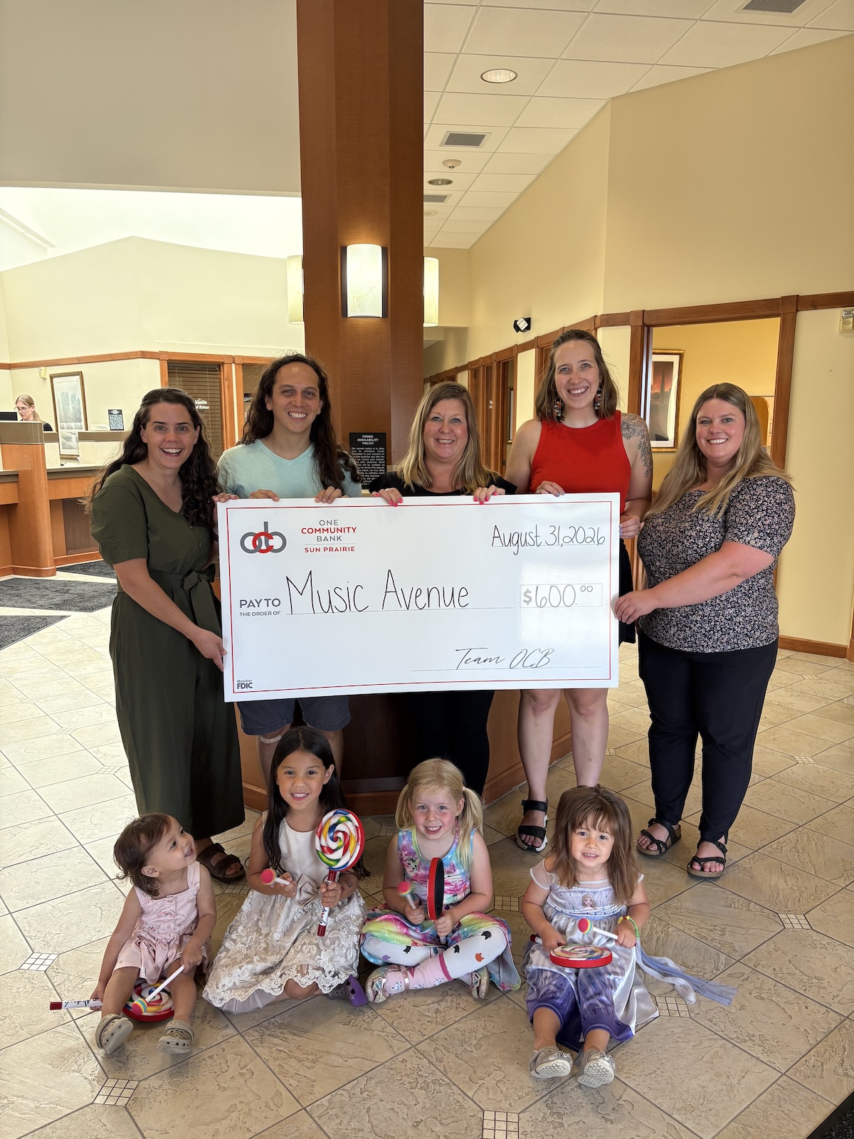 Check from One Community Bank